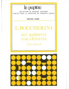 BOCCHERINI L.-Quintetos (6) con Guitarra (Partitura) (Gerard) (Le Pupitre)