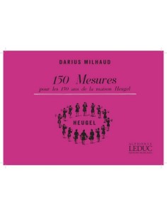 MILHAUD D.-Mesures (150) pour les 150 Ans de la Maison Heugel para 2 Trompetas y Trombon (Partes)