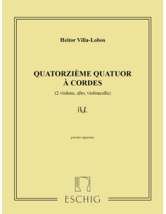 VILLA LOBOS H.-Quartet No. 14 for String Quartet (Parts)