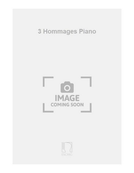 HALFFTER E.-Hommages (3) para Piano
