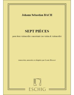 BACH J.S.-Pezzi (7) per 2 violoncelli (violino e violoncello)