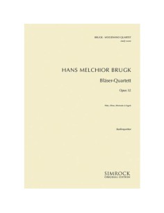BRUGK H.M.-Cuarteto Op.32 para Flauta, Oboe, Clarinete y Fagot (PB)