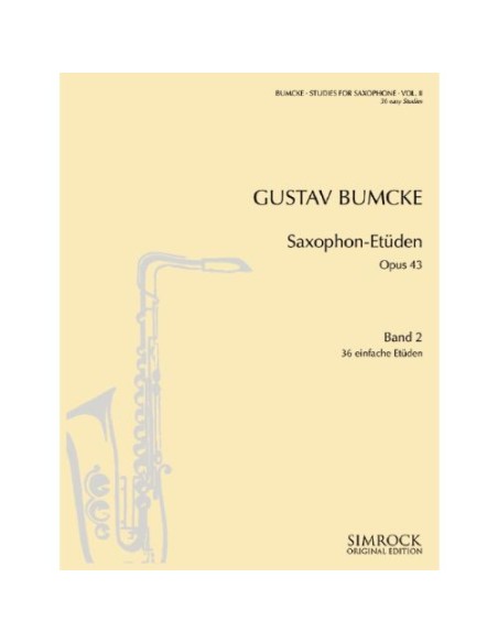 BUMCKE G.-Studies Vol.2 for Saxophone