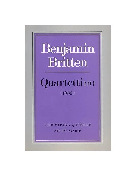 BRITTEN B.-Quartetino for String Quartet (Score)