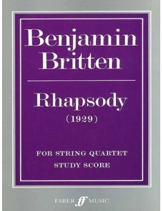 BRITTEN B.-Rhapsody for String Quartet (Score)