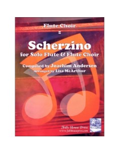 ANDERSEN J.-Scherzino para Flauta Solista y Grupo de Flautas (McArthur)
