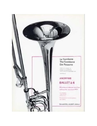 ANONIMO-Ballet a Quatre para 4 Trombones (Douay)