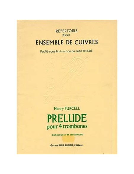 PURCELL H.-Preludio para 4 Trombones (Thilde)