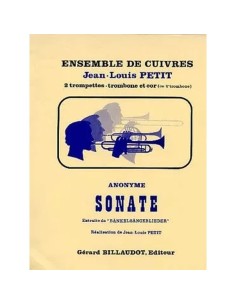 ANONIMO-Sonata "Die Balkensangerlieder" para 2 Trompetas,Trombon,Trompa (2º Trombon) y Organo(Petit)