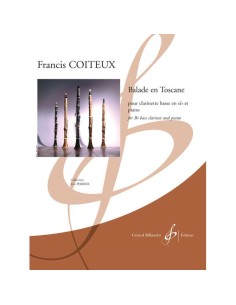COITEUX F.-Balade en Toscane para Clarinete Bajo y Piano