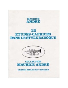 ANDRE M.-Etudes Caprices (12) dans le style Baroque para Trompeta