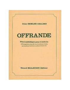 SEMLER COLLERY J.-Offrande per 2 Trombe e 2 Tromboni