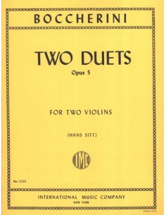 BOCCHERINI L.-Duets (2) Op.5 pour 2 violons (Sitt)