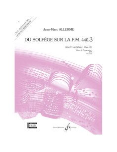 ALLERME-Du Solfege Sur La F.M. 440.3 (Preparatoire 1) (Chant/Audition) (Libro Profesor)