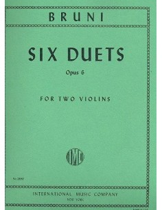 BRUNI B.-Duos (6) Op.6 pour 2 violons