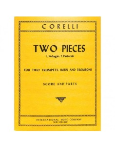 CORELLI A.-Adagio e Pastorale per 2 trombe, corno e trombone (partitura e parti)