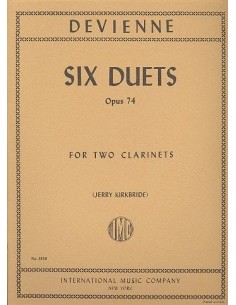 DEVIENNE F.-Duos (6) Op.74 for 2 Clarinets (Kirkbride)