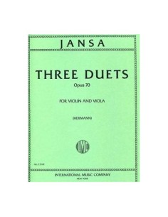 JANSA L.-Duos (3) Op.70 per Violino e Viola