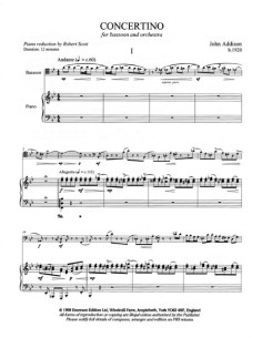 ADDISON J.-Concertino para Fagot y Piano 2