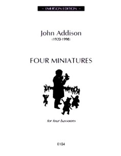 ADDISON J.-Four Miniatures para 4 Fagotes