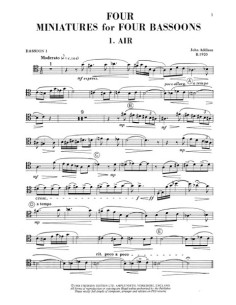 ADDISON J.-Four Miniatures para 4 Fagotes 2