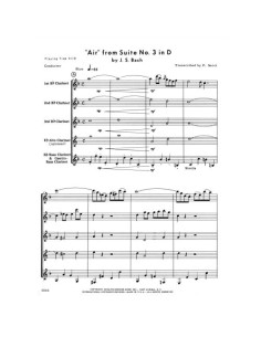 BACH J.S.-Aria de la Suite en Re Mayor (BWV:1068) para Grupo de Clarinetes (Sacci) 2