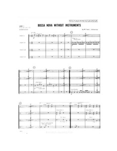 SCHINSTINE W.J.-Bossa Nova Without Instruments para Cuarteto de Percusion 2
