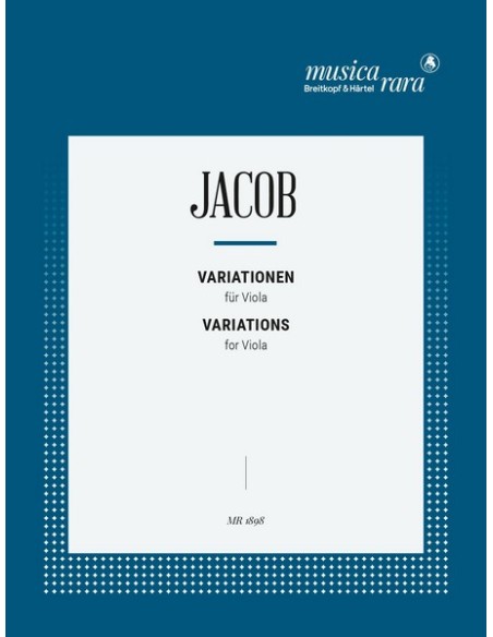 JACOB G.-Variationen (1975) for Viola