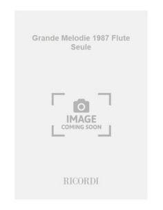 BANCQUART A.-Grande Melodie (1987) for Flute