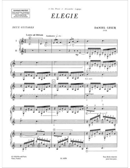 DANIEL LESUR M.-Choose for 2 Guitars