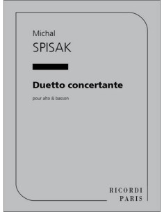 SPISAK M.-Dueto Concertante para Fagot y Viola