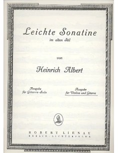 ALBERT H.-Sonatina Facil en Estilo Antiguo para Violin y Guitarra