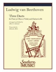 BEETHOVEN L.V.-Three (3) Duets for 2 Flutes