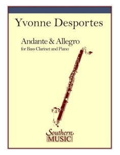 DESPORTES Y.-Andante and Allegro Bass Clarinet